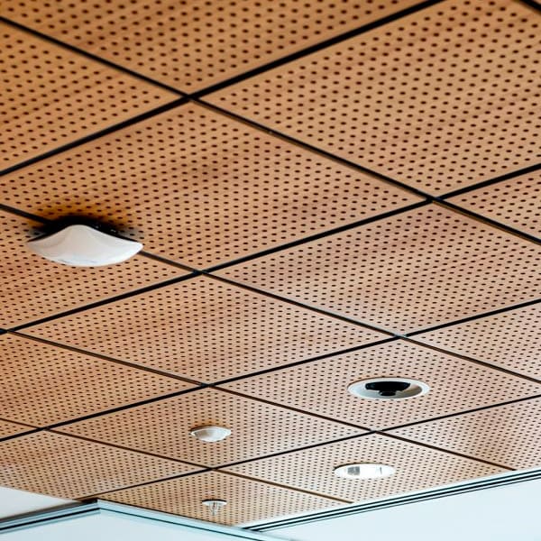 brown drop ceiling